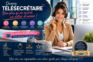 Formation télésecrétaire : secrétariat au téléphone, études, salaire, débouchés et perspectives de carrière